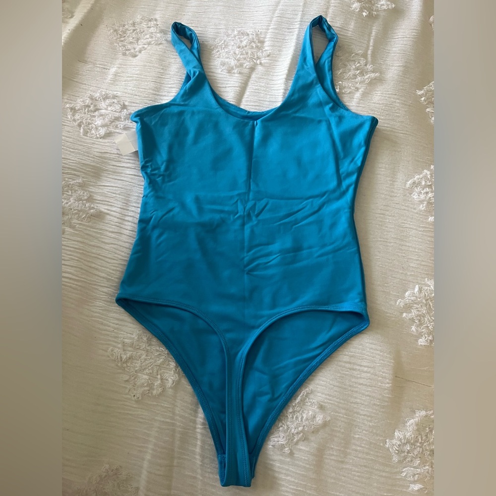 Abercrombie blue tank top bodysuit
